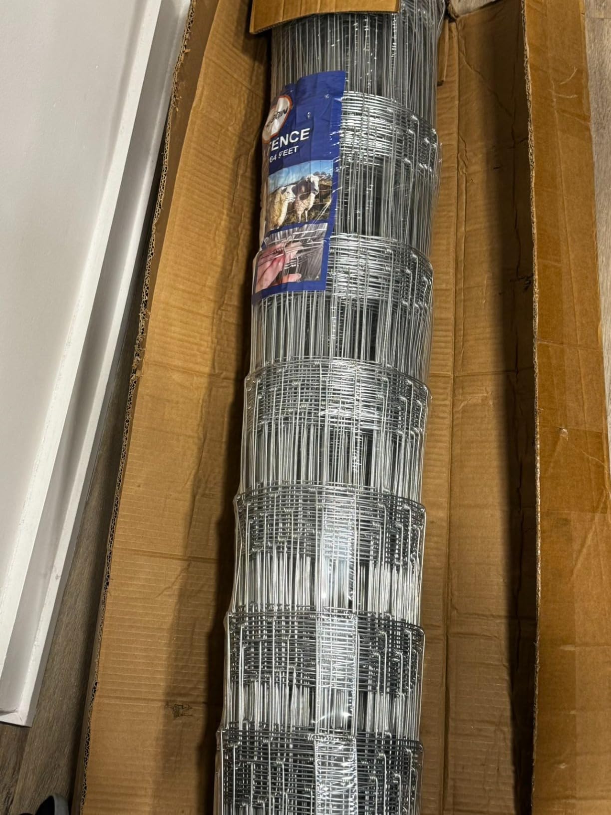 Cattle Fence 6ft x 100ft, Galvanized Farm Fence & Metal Wire Fencing | Heavy Zinc Woven Livestock Wire Fence for Cattle, Sheep, Goats & Hogs customer photo 2