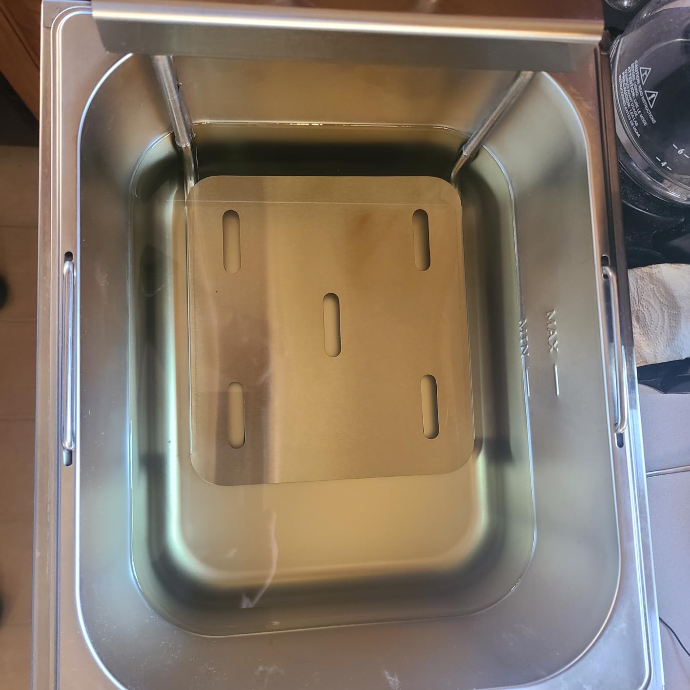 TANGME Commercial Deep Fryer, 1700W Electric Countertop Fryer with Basket customer photo 2