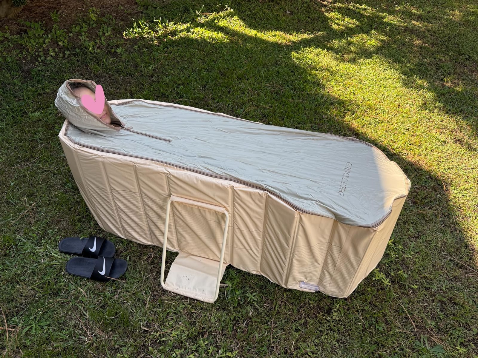 American Design Portable Bathtub for Adults, 6-Layer Foldable Soaking Tub | 90 gal full-body size, insulated, ice bath, cold plunge or hot soak, tool free setup, folds to 4 in, free training e-book customer photo 2