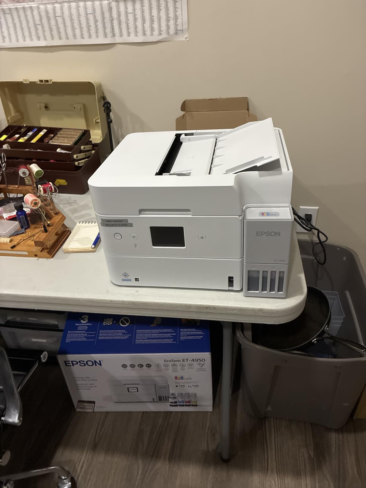 Epson EcoTank ET-4950 Wireless Color All-in-One Supertank Printer - Black customer photo 2