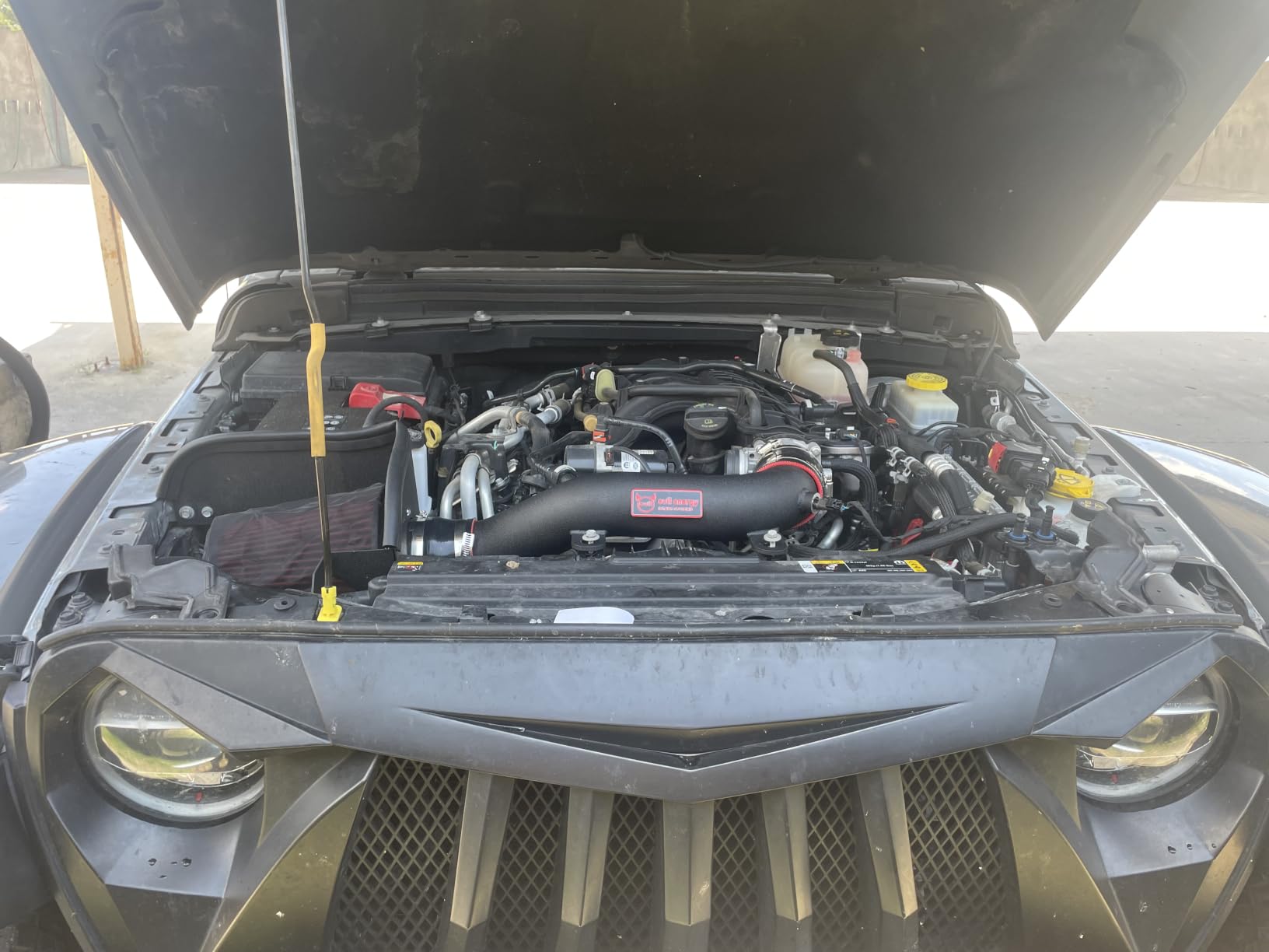 EVIL ENERGY Cold Air Intake Compatible for 2018-2024 Jeep Wrangler JL/Jeep Gladiator JT 3.6L, Includes Heat Shield & Pre-Filter, Black customer photo 1