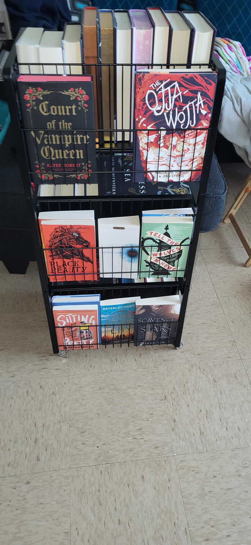 UMDONX Heavy Duty Double-Sided Book Cart customer photo 2