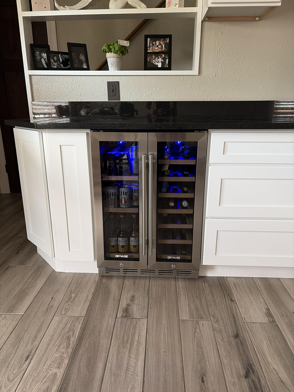ORYMUSE 15 Inch Wine Fridge, 30 Bottle Under Counter Wine Cooler Built-In customer photo 2