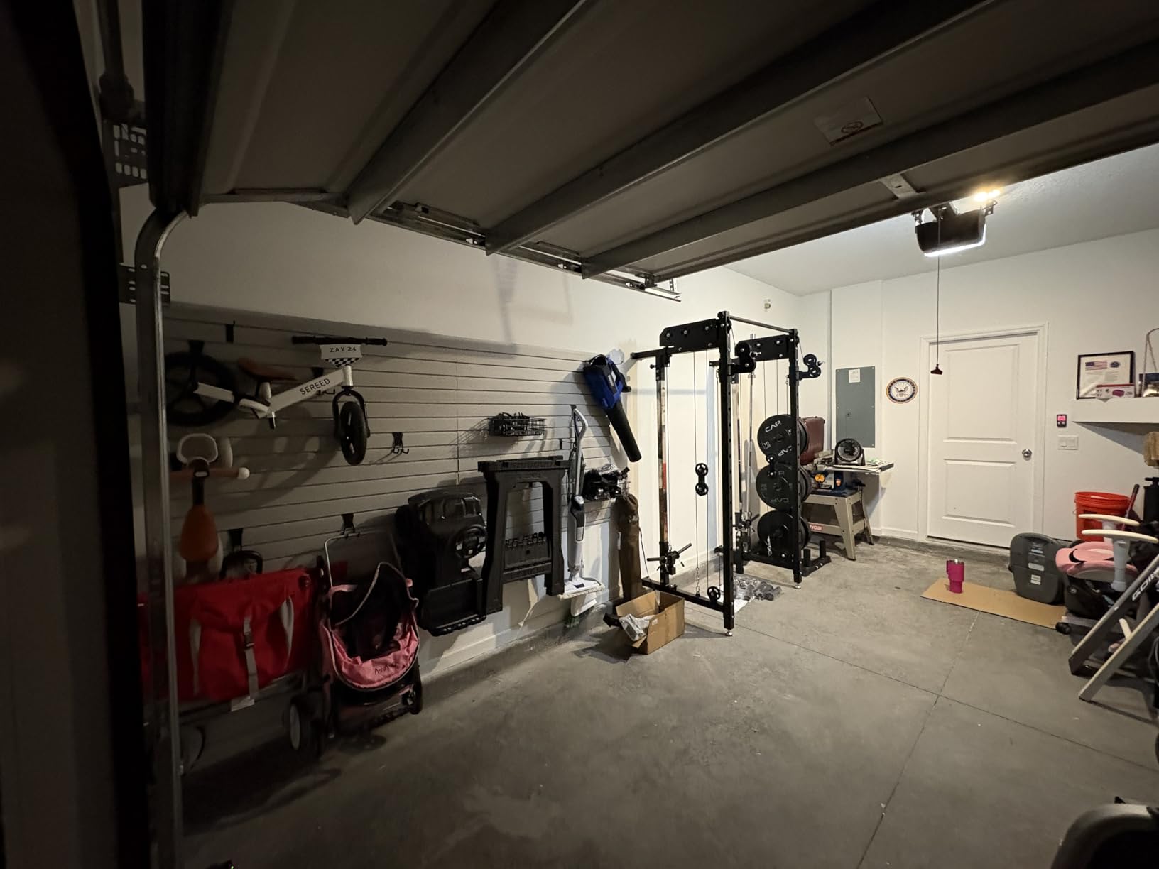 Brakki Slat Wall Paneling 4x8 Ft, Slatwall Garage Organizer Storage System customer photo 1