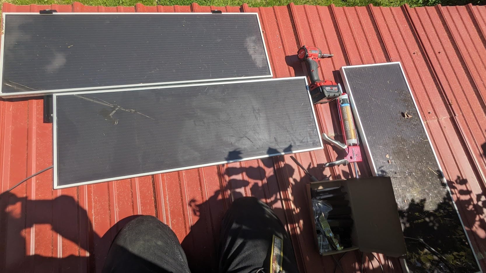Anbte Solar Panel Mounting Brackets for Roof, Aluminum Solar Rails, Black customer photo 1