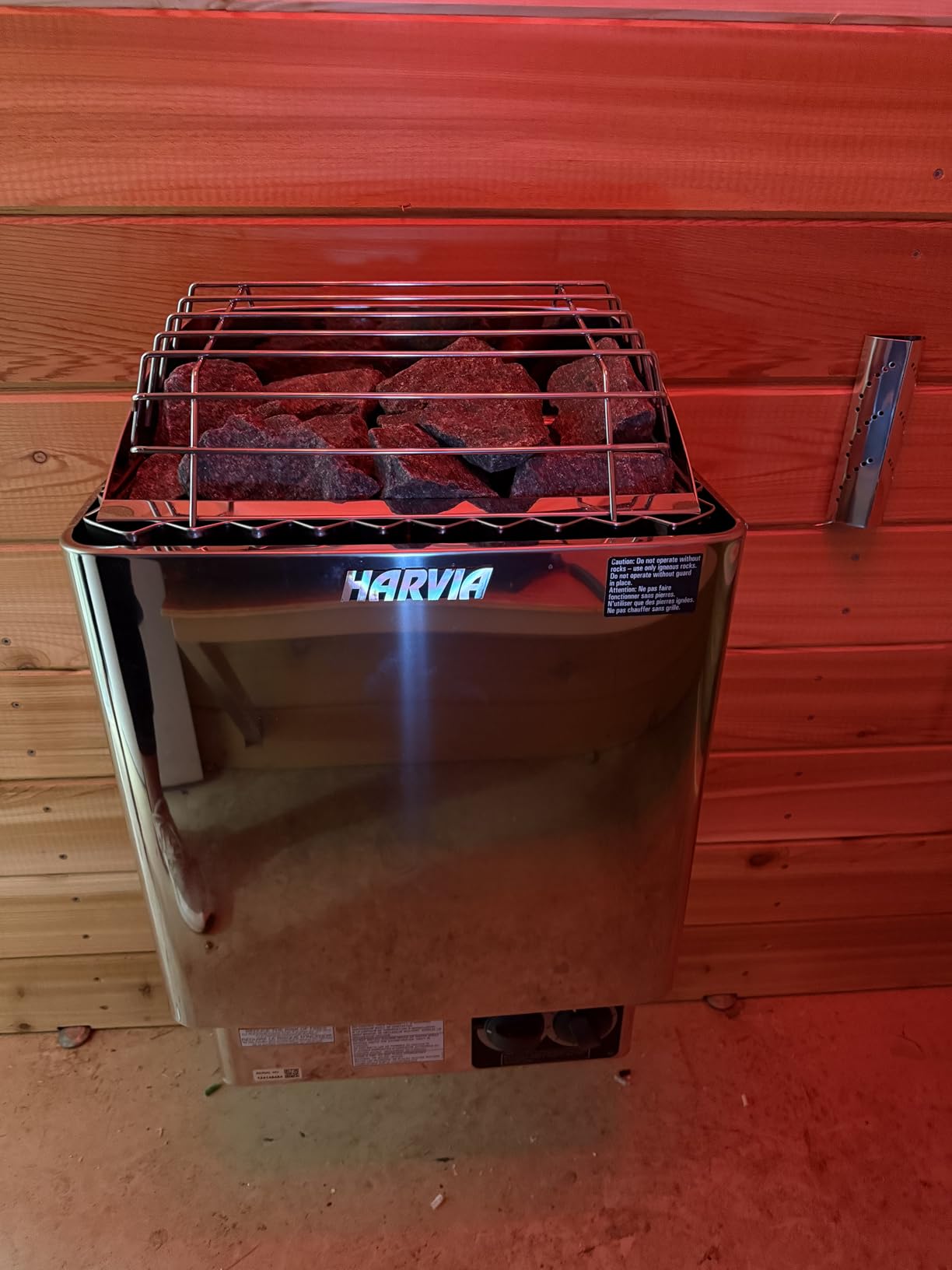 Harvia KIP80B, KIP Series, 8kW Sauna Heater, Built-in Controls (Sauna Stones Included) customer photo 1