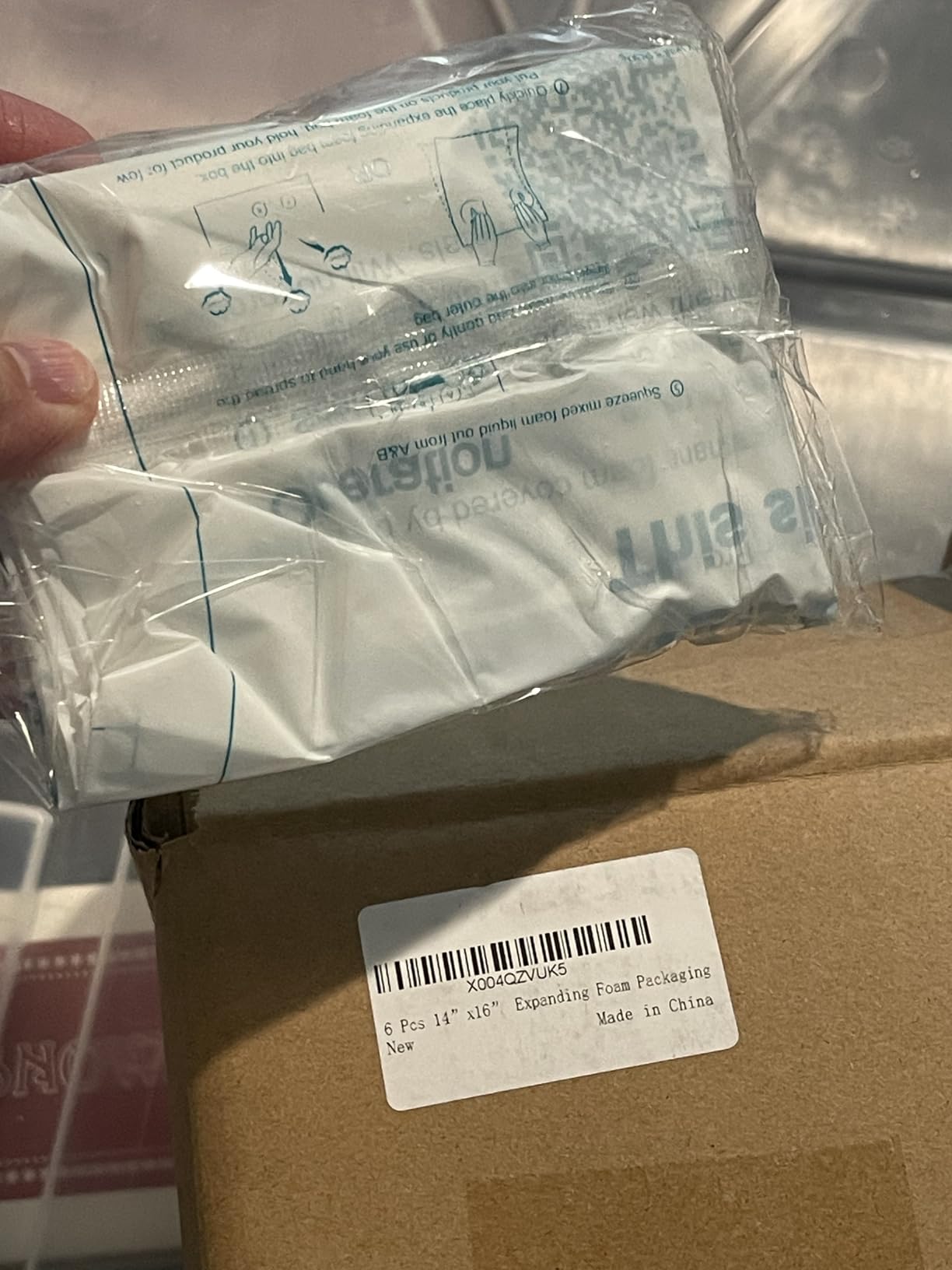 10 Pcs 14”x16” Foam Bag for Shipping, Expandable Packing Foam for PC & Irregular-Shaped Items-Shockproof, Protective Computer Shipping Material for Electronics & Fragile Devices customer photo 1