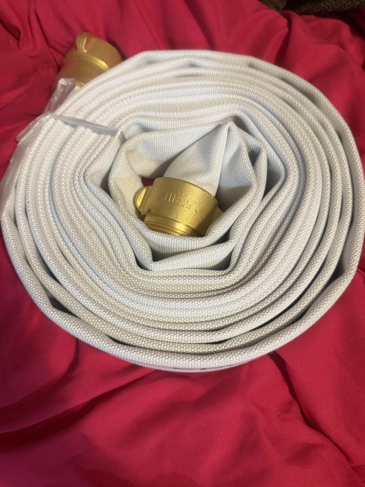 Fire Hose, 1-1/2 inches ID X 50 FT, Lined with EPDM, Lay Flat Water Hose customer photo 1
