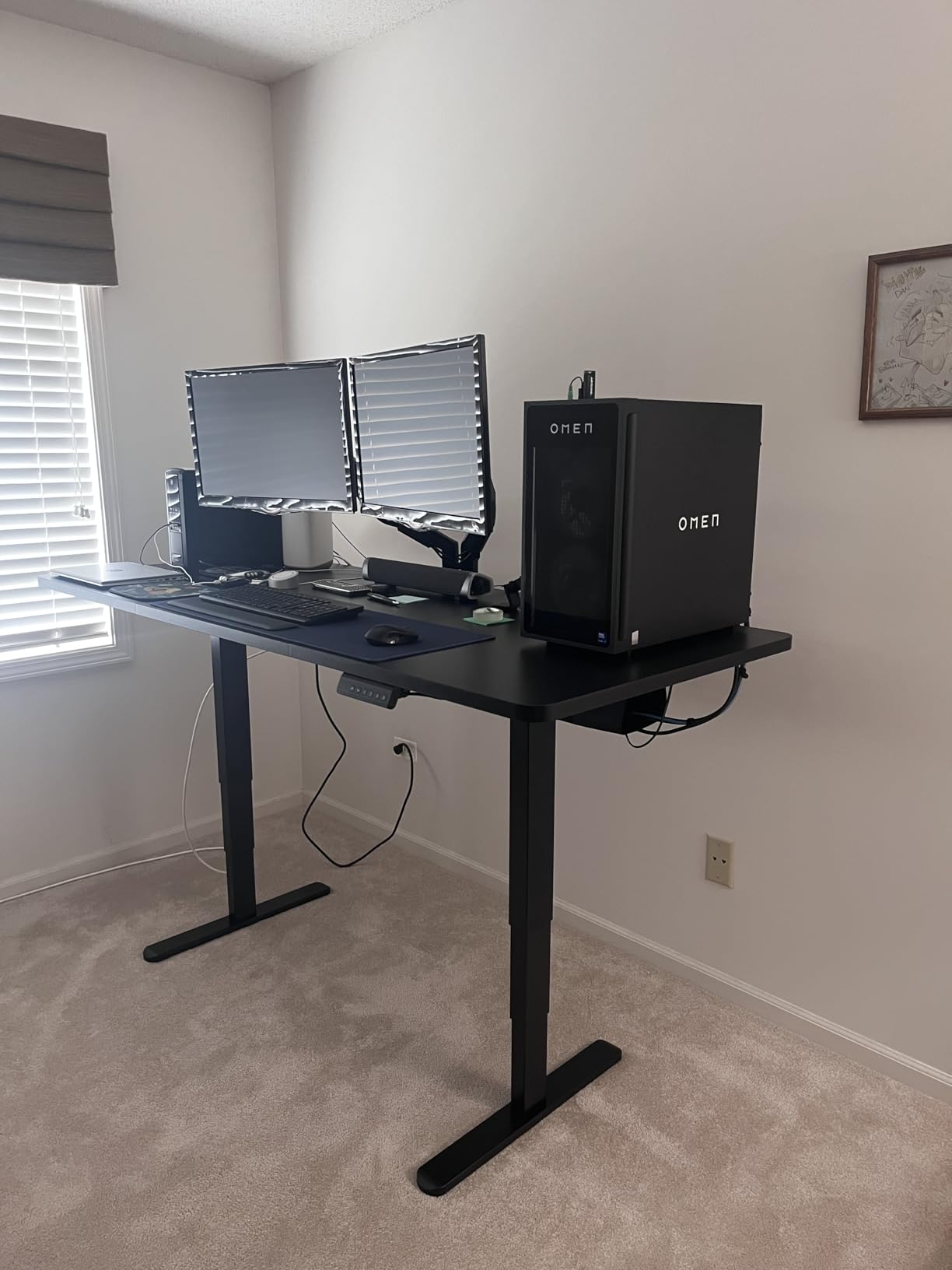 VIVO Real Bamboo 60 x 24 in Standing Desk, DESK-KIT-2B6O customer photo 1