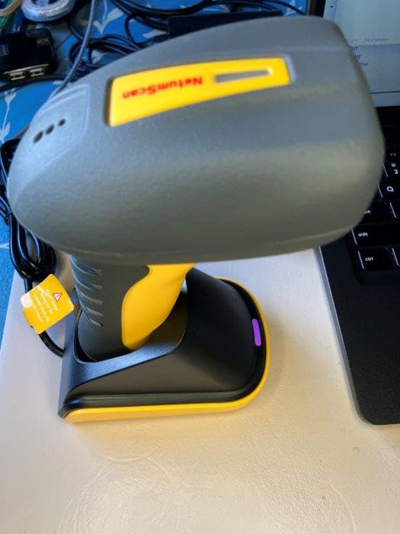 NetumScan Industrial Bluetooth QR Barcode Scanner, IP67 Waterproof & 7M Drop Proof, 2600mAh Wireless 1D 2D Bar Code Scanner with Charging Stand for Store, POS, Computer, iPhone, Android RD-1288(NS) customer photo 1