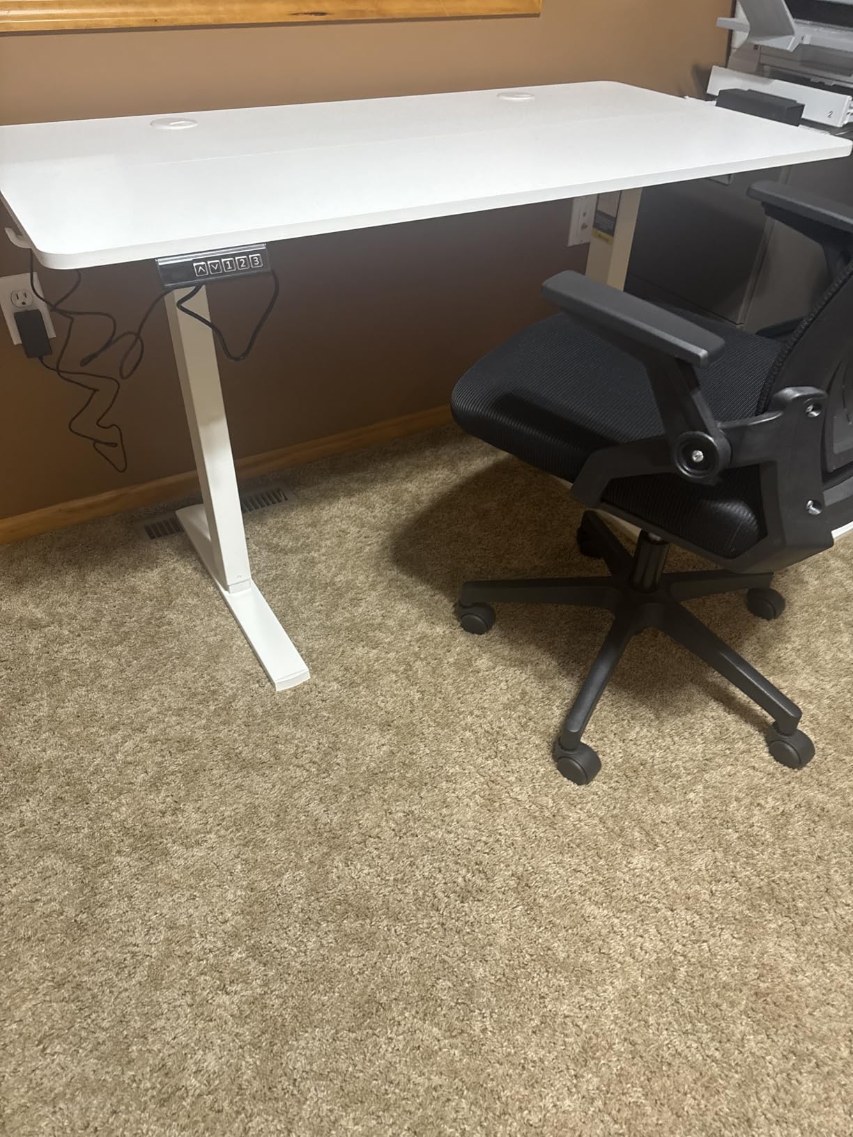 Sweetcrispy Electric Standing Desk, Computer Desk, 40x24 Inch customer photo 1