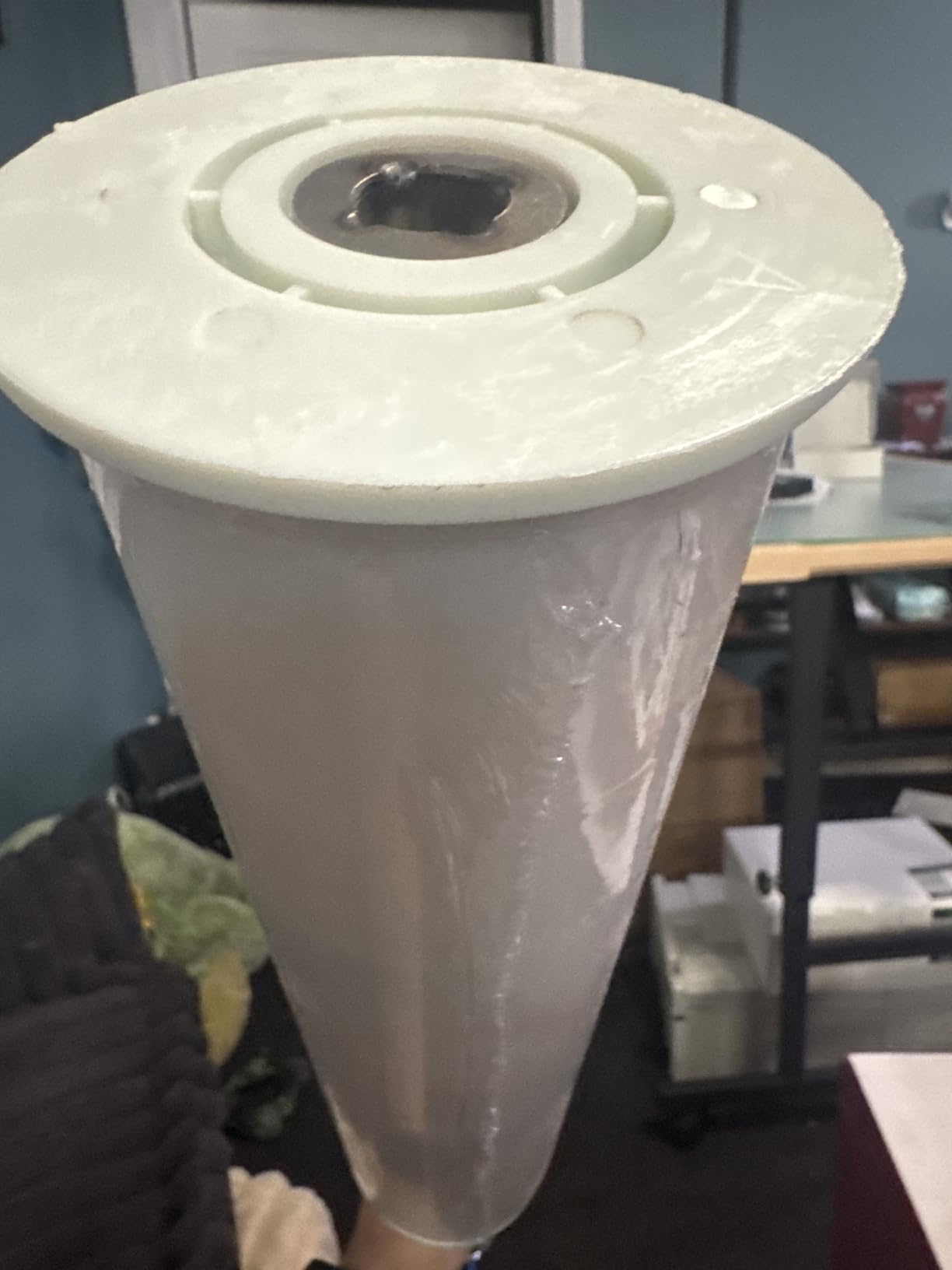 Long Handle Stretch wrap Dispenser - 48 Inch Shrink wrap Pole Heavy Duty Stretch Film Dispenser Pole Holder - Fits 12