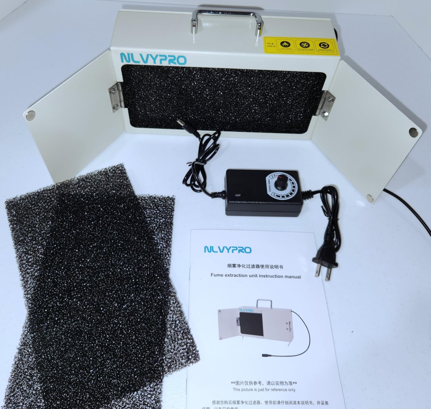 MN04 Soldering Fume Extractor with Dual Fan & H13 HEPA Filter, 3200 RPM Smoke Absorber for Welding, Jewelry, Electronics Repair, Low Noise, 110-240V Wide Voltage customer photo 2