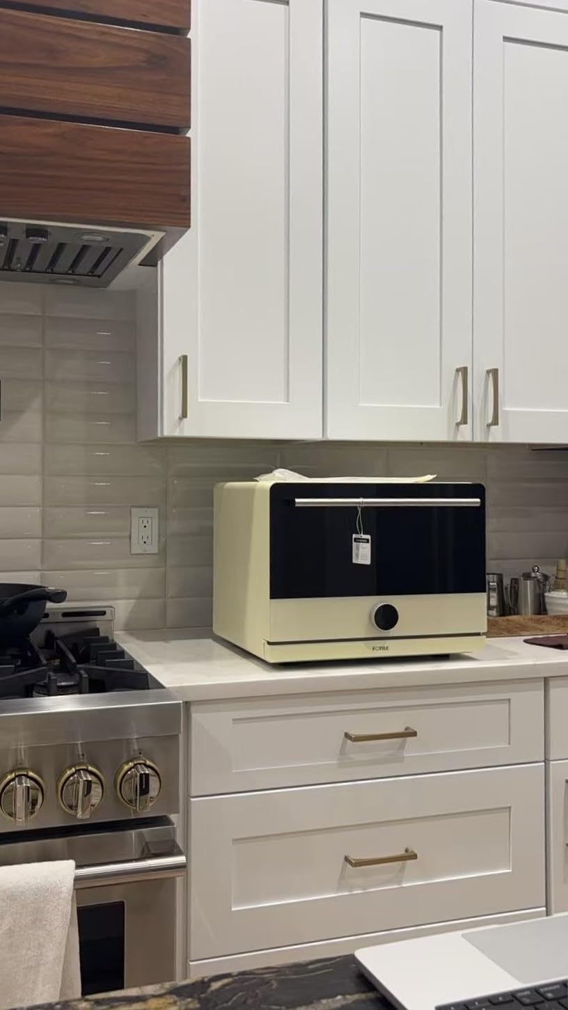 FOTILE HYZK32-E3-E ChefCubii 1.1 cu. ft. 4-in-1 Combi-Steam Oven with Steam-Bake, Air Fry, Convection, Dehydrator Functions, and 50 Preset Menus, Beige customer photo 1