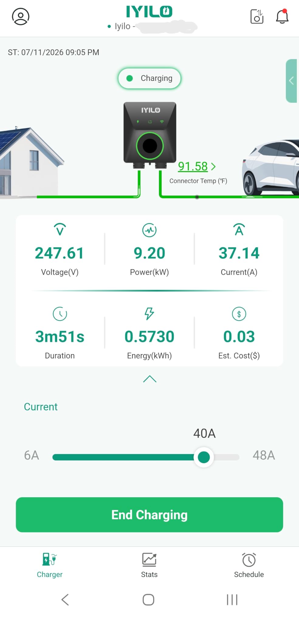 Level 2 EV Charger, 48Amp/11.5KW/240V, UL 2594, ETL & Energy Star | J1772 Wall EV Charger with Dual Temp Sensors, Power Sharing, Dynamic Load Balancing, Schedule Charging, RFID, Smart APP customer photo 2