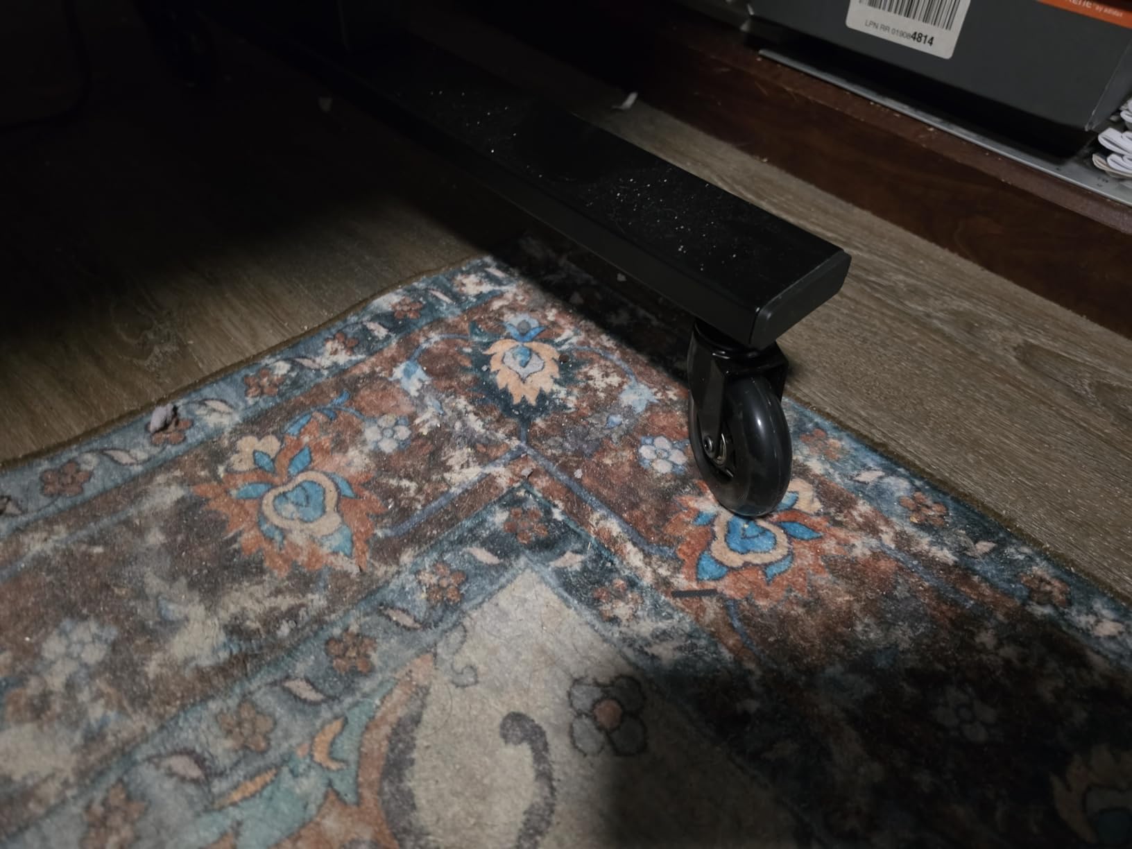 Black 60x28 in Electric Standing Desk, 1 Inch Thick Tabletop customer photo 2