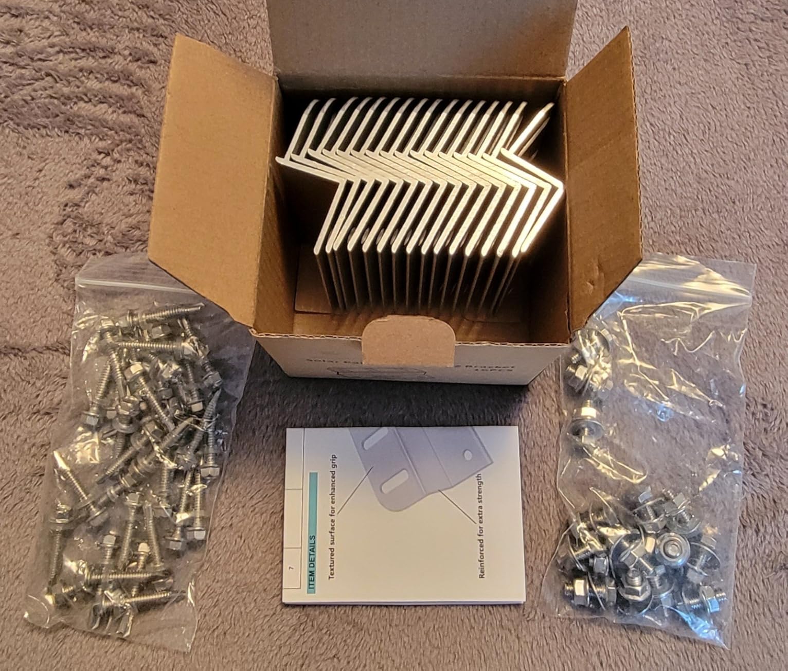 Z Brackets Solar Panel Mounting Kit (16 Pack) - Heavy Duty Corrosion-Resistant Aluminum for RV, Boat, Roof & Off-Grid Installations customer photo 2