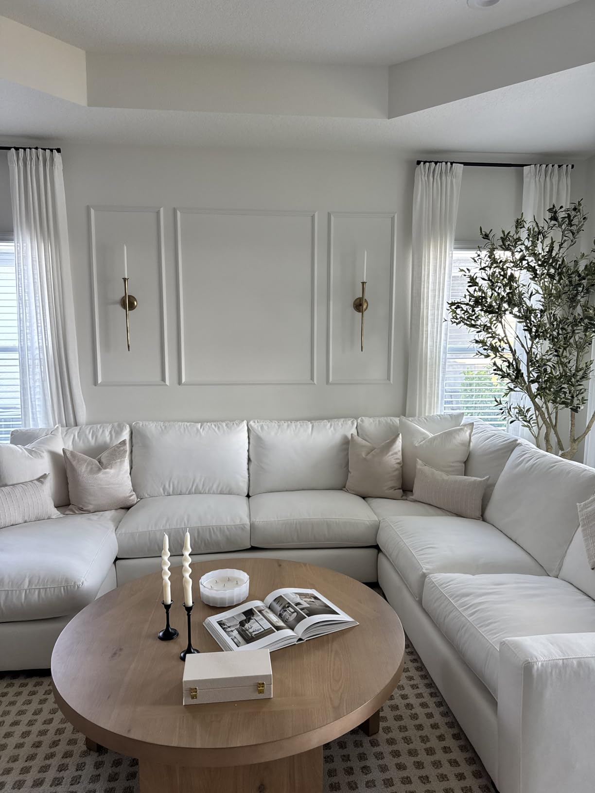 Pre Cut Wall Molding, 3 Set Wainscoting Panels Peel and Stick, 54 x 24 in | Paintable & Ready-to-Assemble, Lightweight Wall Moulding Panel for Living Room Bedroom Hallway Kitchen Island customer photo 2