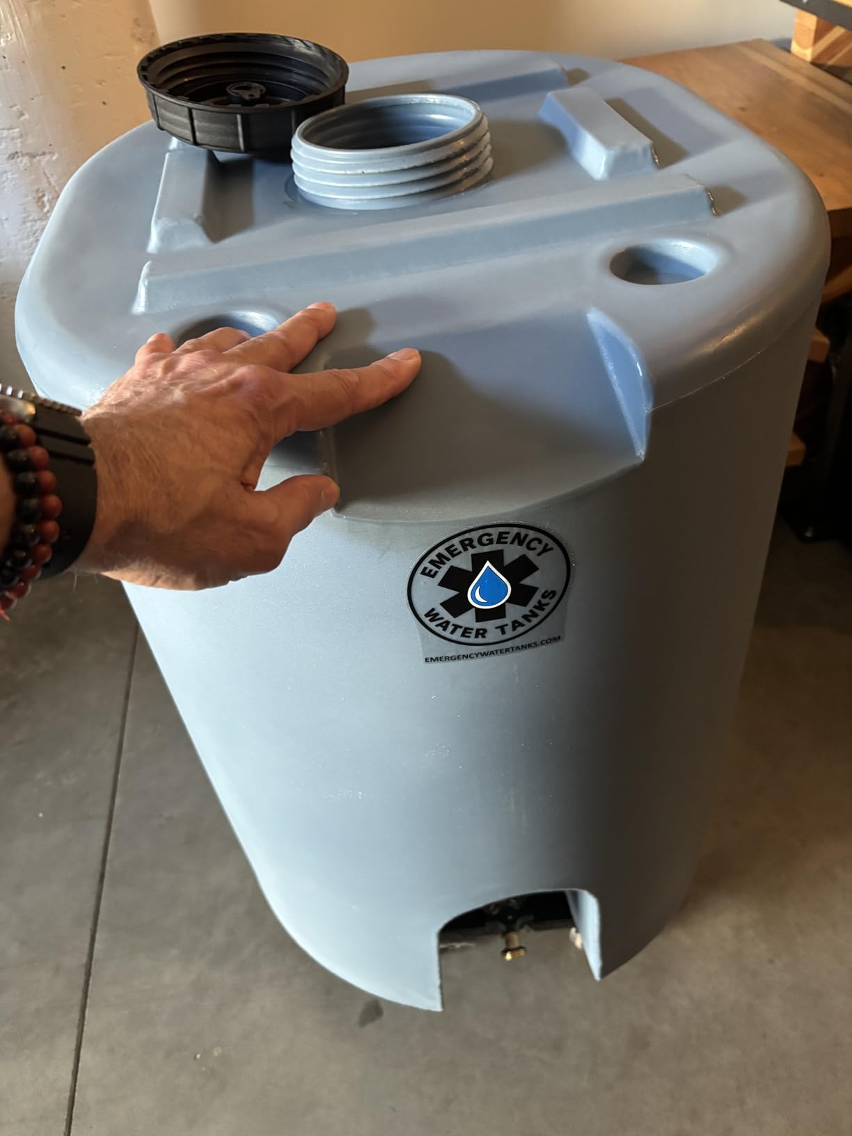 55 Gallon Stackable Emergency Water Storage Tank - Food Grade BPA-Free Water Container for Long-Term Home Preparedness customer photo 2