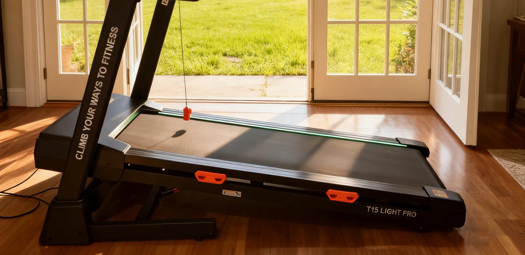 THERUN 20% Auto Incline Treadmill 12MPH with APP 3.5HP Foldable | 55''x20'' Belt, Advanced Console, Foldable for Home, Color-changing LED Strip, Heart Rate, Built-inFan and Speakers customer photo 2