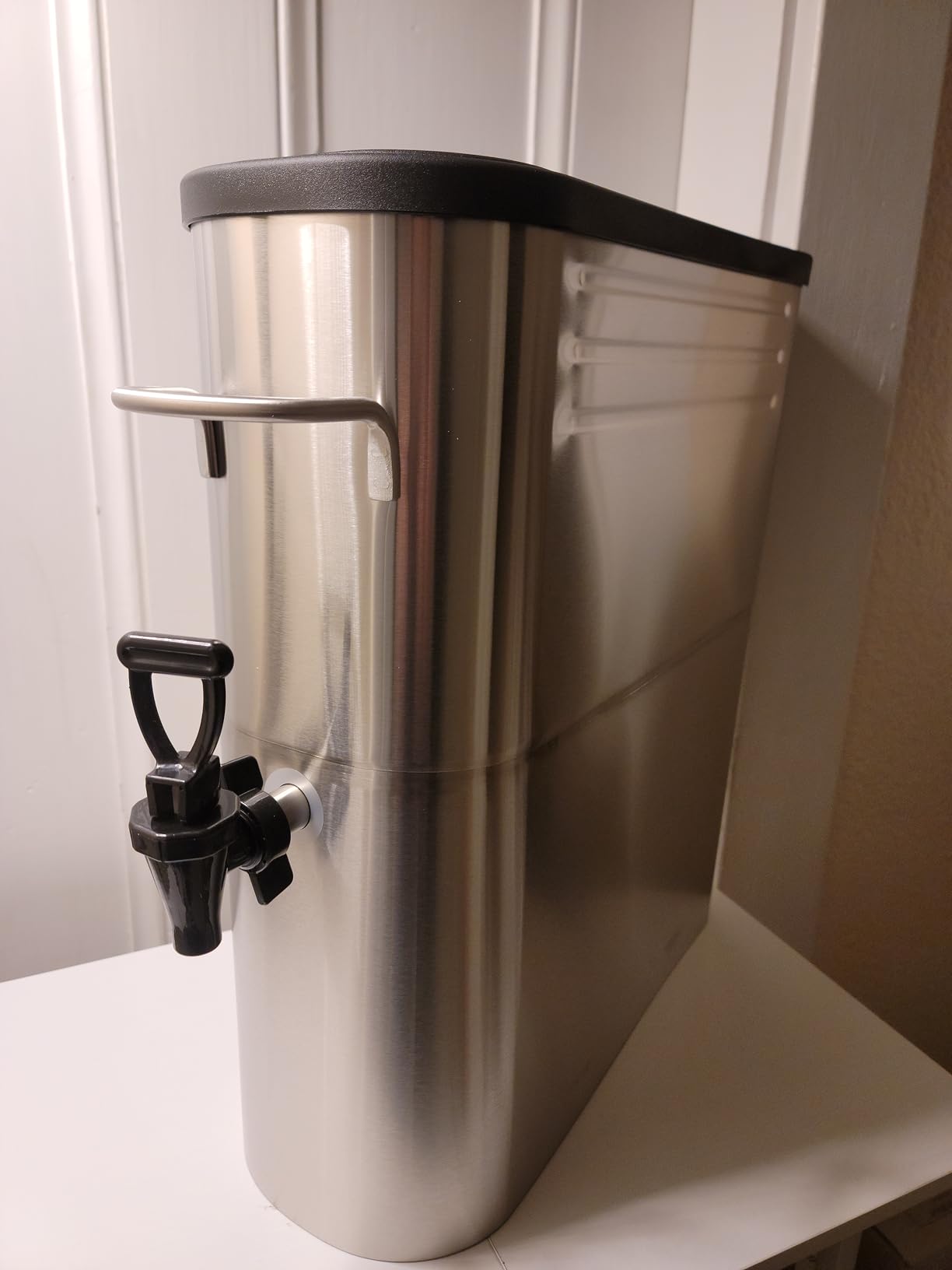 TQS CAFE Commercial Iced Tea Dispenser, 4 Gallon Stainless Steel Container customer photo 2