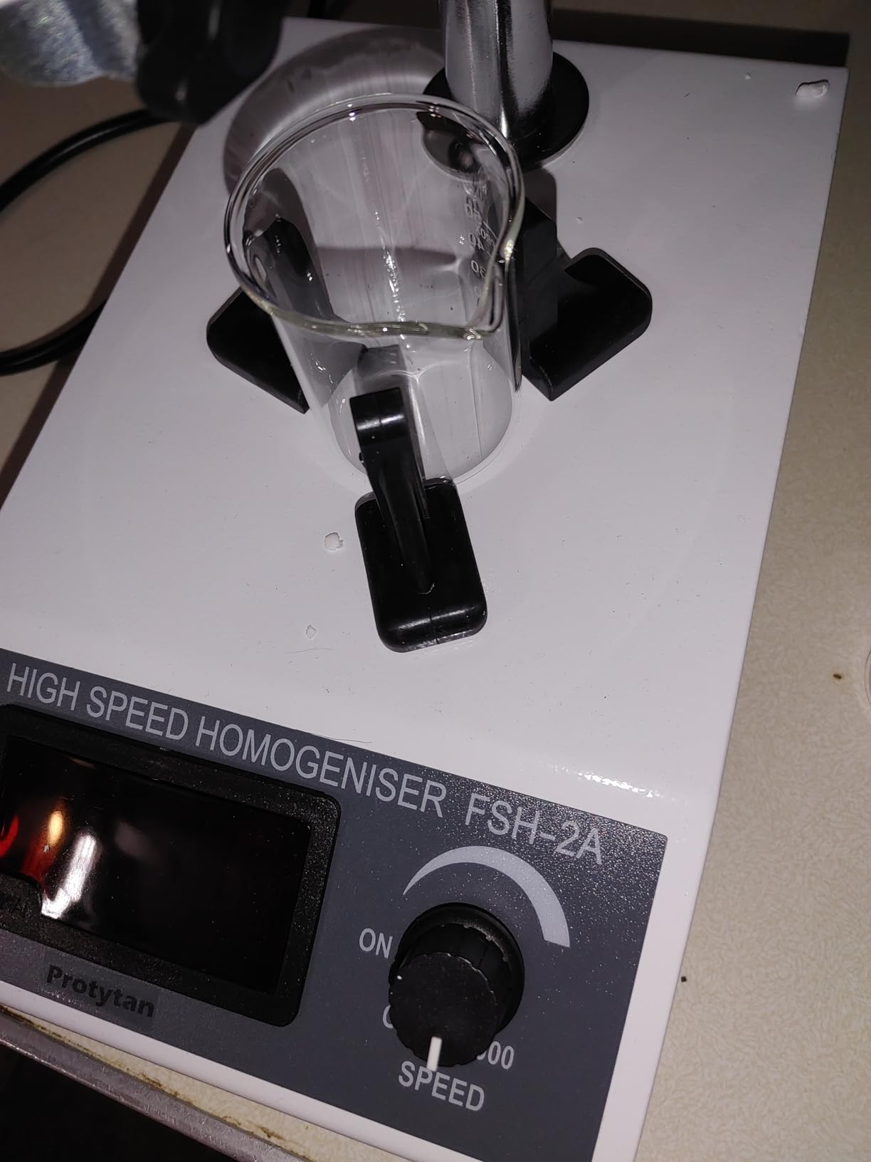 High Speed Homogenizer, Lab Mixer, 2000-20000 RPM, 2 Work Heads customer photo 1
