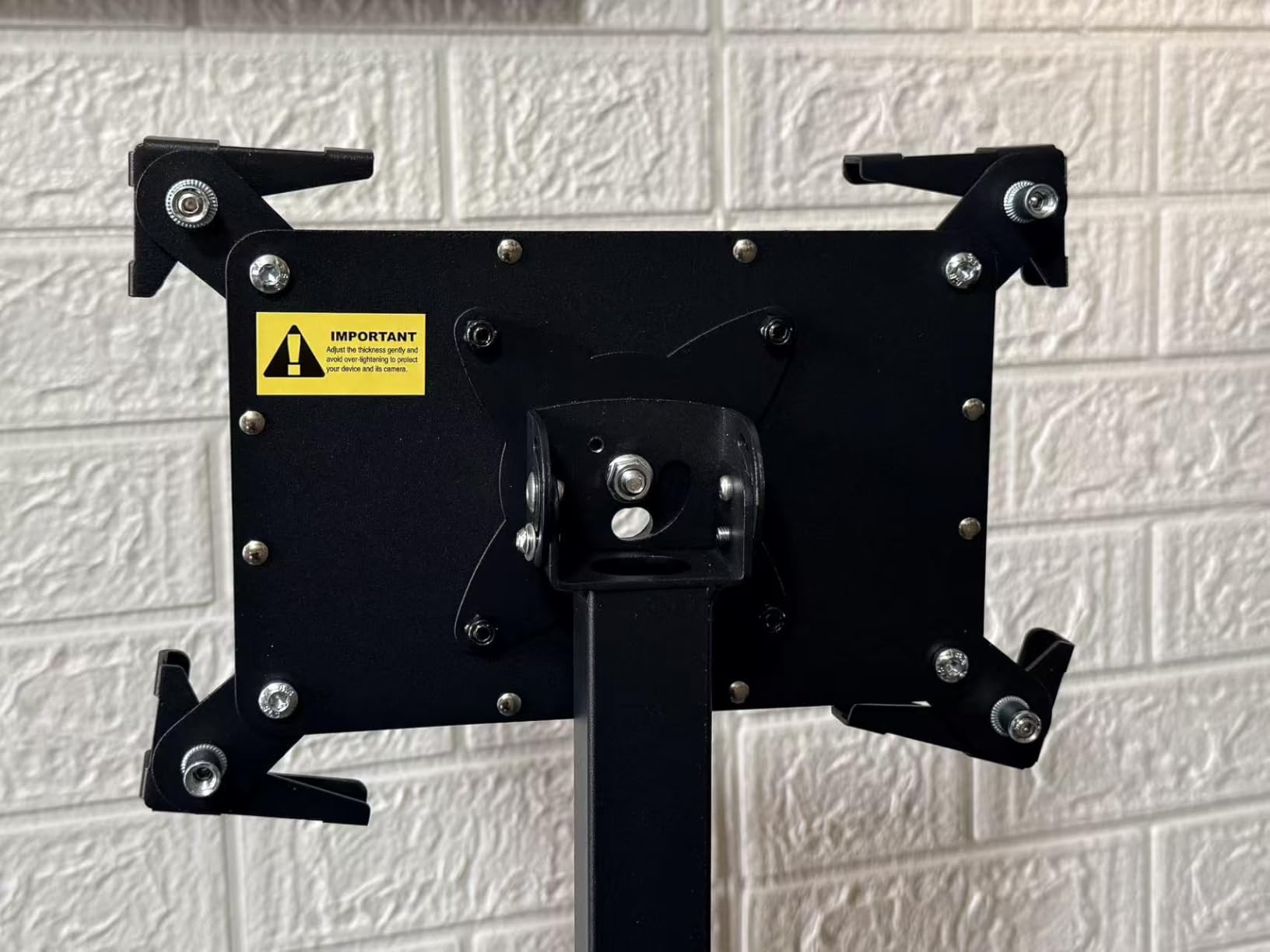 Anti-Theft iPad Kiosk Stand, Adjustable Tablet Floor Stand for POS Checkout customer photo 2
