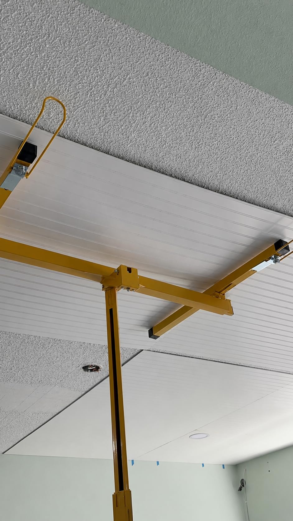 16 Ft Drywall Lift, 150LBS Sheetrock Lift Drywall Rolling Lifter Panel - Heavy Duty Rolling Drywall Lift Panel Hoist Jack With 360 Adjustable Telescopic Arm & 3 Lockable Wheels customer photo 1
