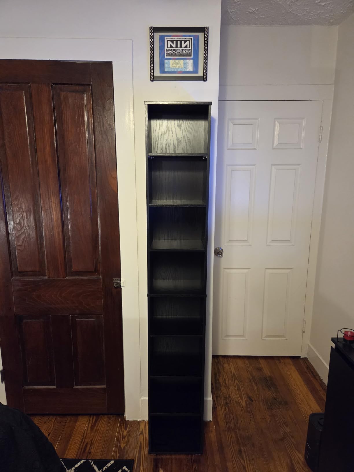 IRONCK Tall Narrow Bookshelf 8 Tiers, Compact Corner Bookcase, Floor Standing Display Storage Shelves 71 in Tall, Easy to Match for Living Room, Office, Study, Bedroom customer photo 1