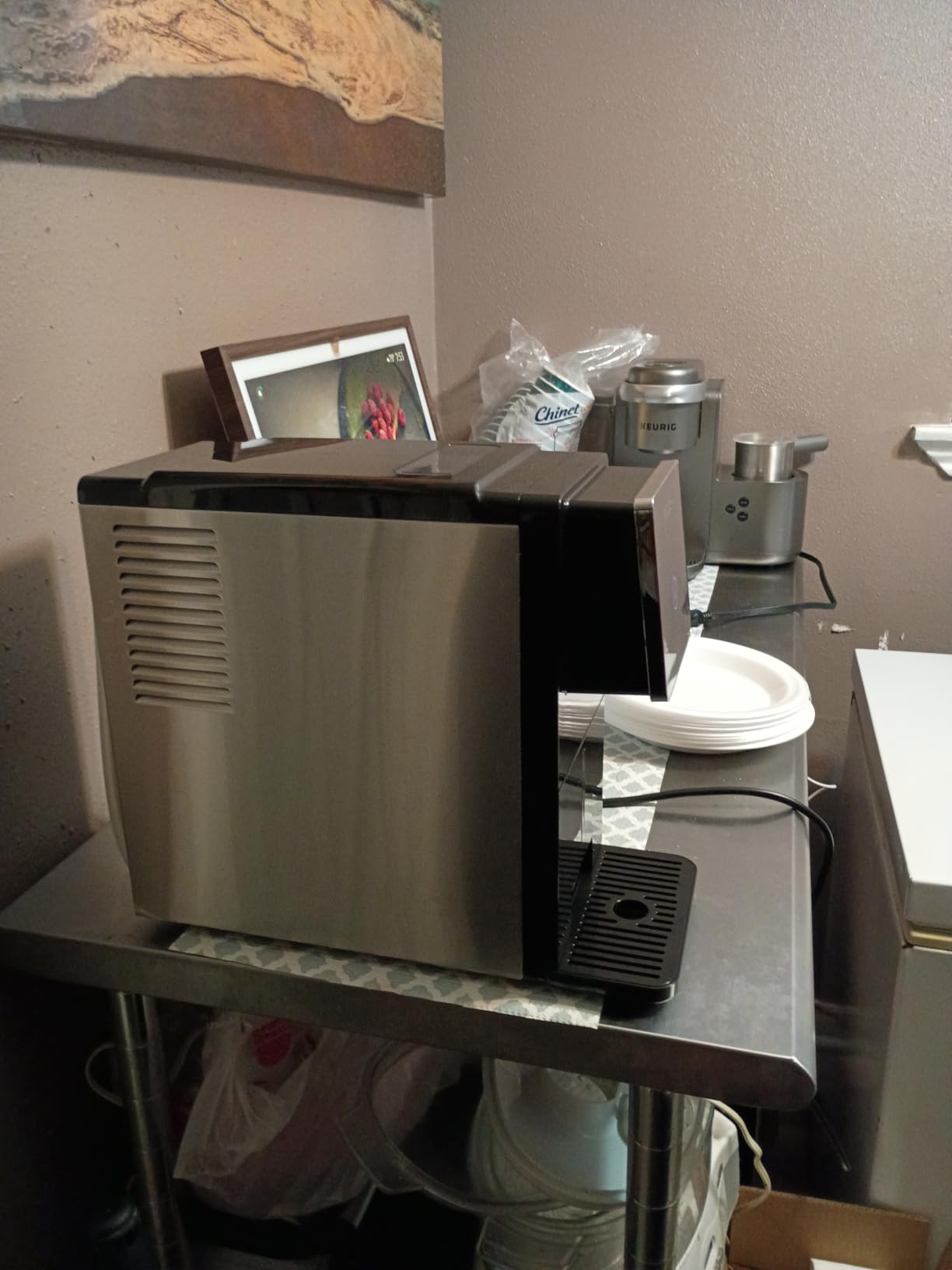 ecozy Nugget Ice Makers Countertop Dispenser, 40lbs Per Day, Touch-Free Ice customer photo 1