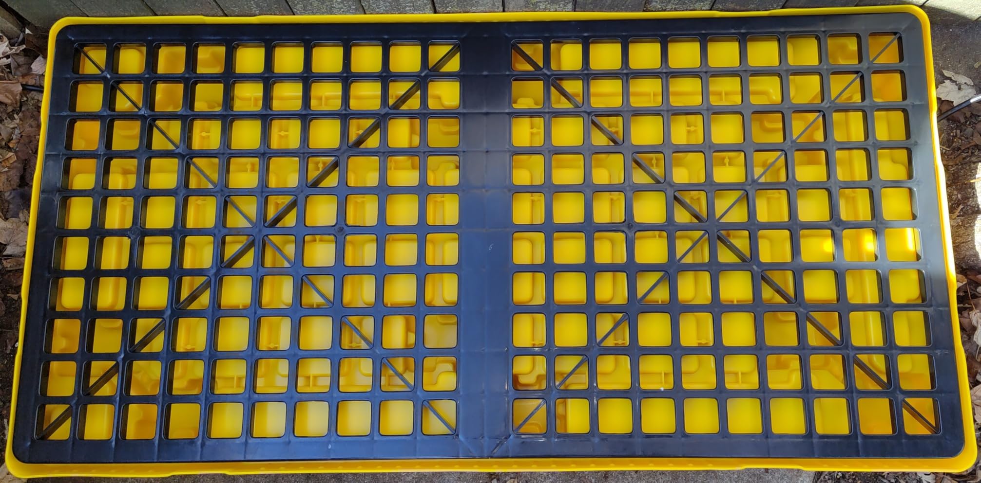 2 Drum Modular Spill Containment Pallet | 2000LBS Capacity | Leakproof Stackable Industrial Tray | 48