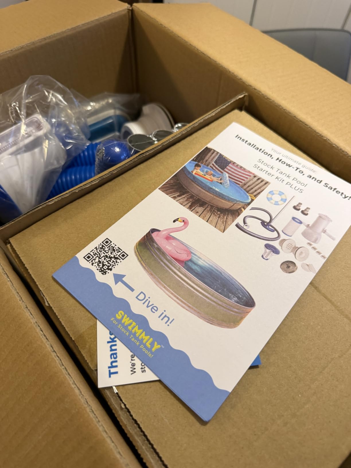 Stock Tank Pool DIY Starter Kit Plus (w/ 1,000 GPH Filter Pump) customer photo 1