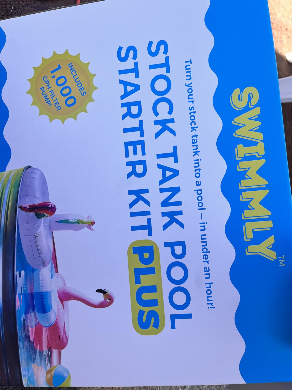 Stock Tank Pool DIY Starter Kit Plus (w/ 1,000 GPH Filter Pump) customer photo 2