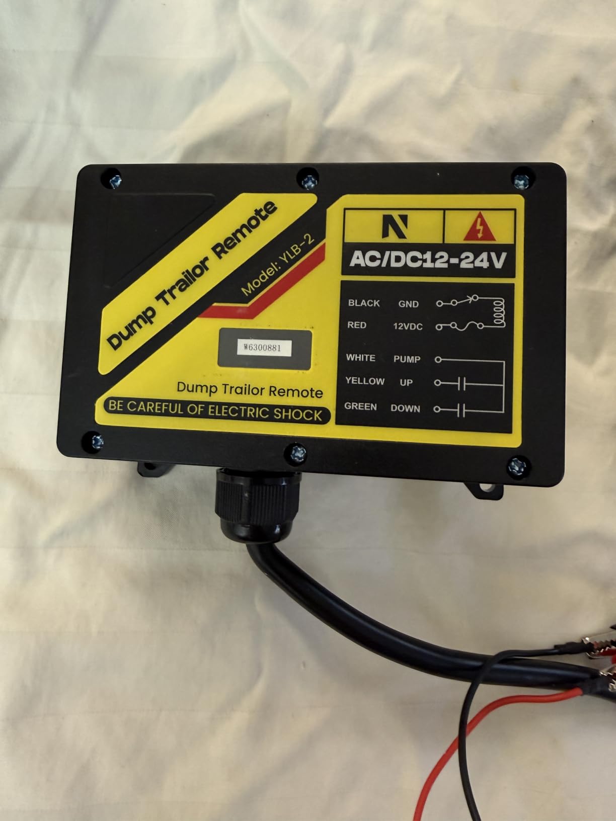 NEWTRY Wireless Dump Trailer Remote, 12-24V Dump Trailer Remote Controller | 656FT Control Distance Hydraulic Pump Control Up Down Switch for Double Acting Hydraulic Pump customer photo 2