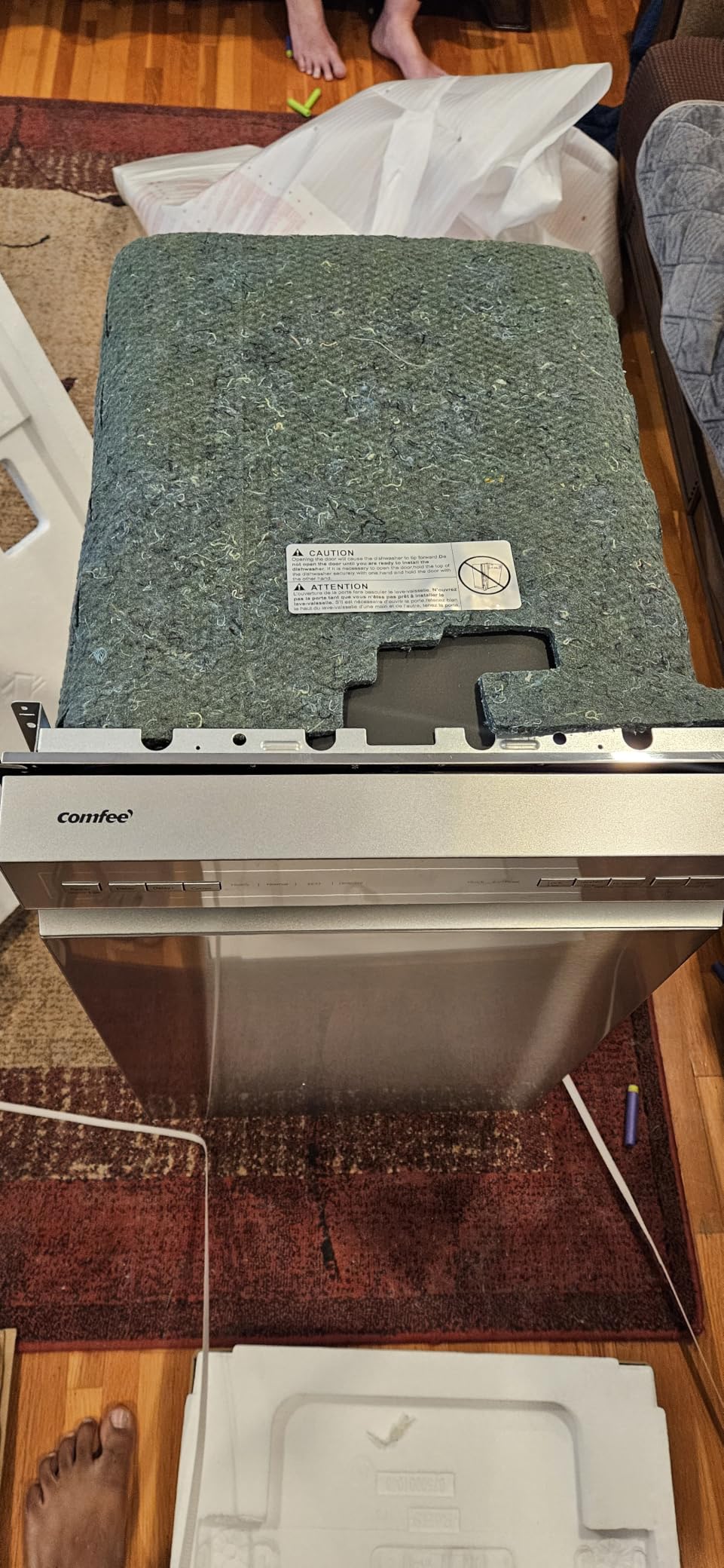 COMFEE' 18 Inch Built-in Dishwasher, Energy Star & NSF, Stainless Steel Tub customer photo 2