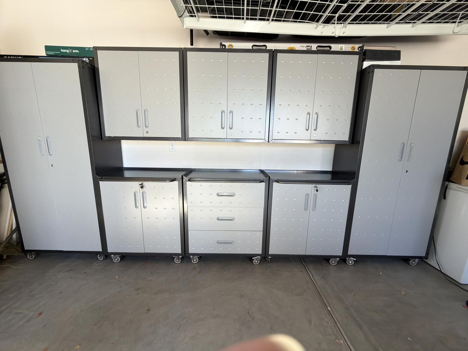 Garage Cabinet System | Heavy Duty Steel All-in-One Modular Garage Cabinet Set for Ultimate Workshop Organization | Easy Assembly Garage Storage Cabinets & Tool Bench customer photo 2
