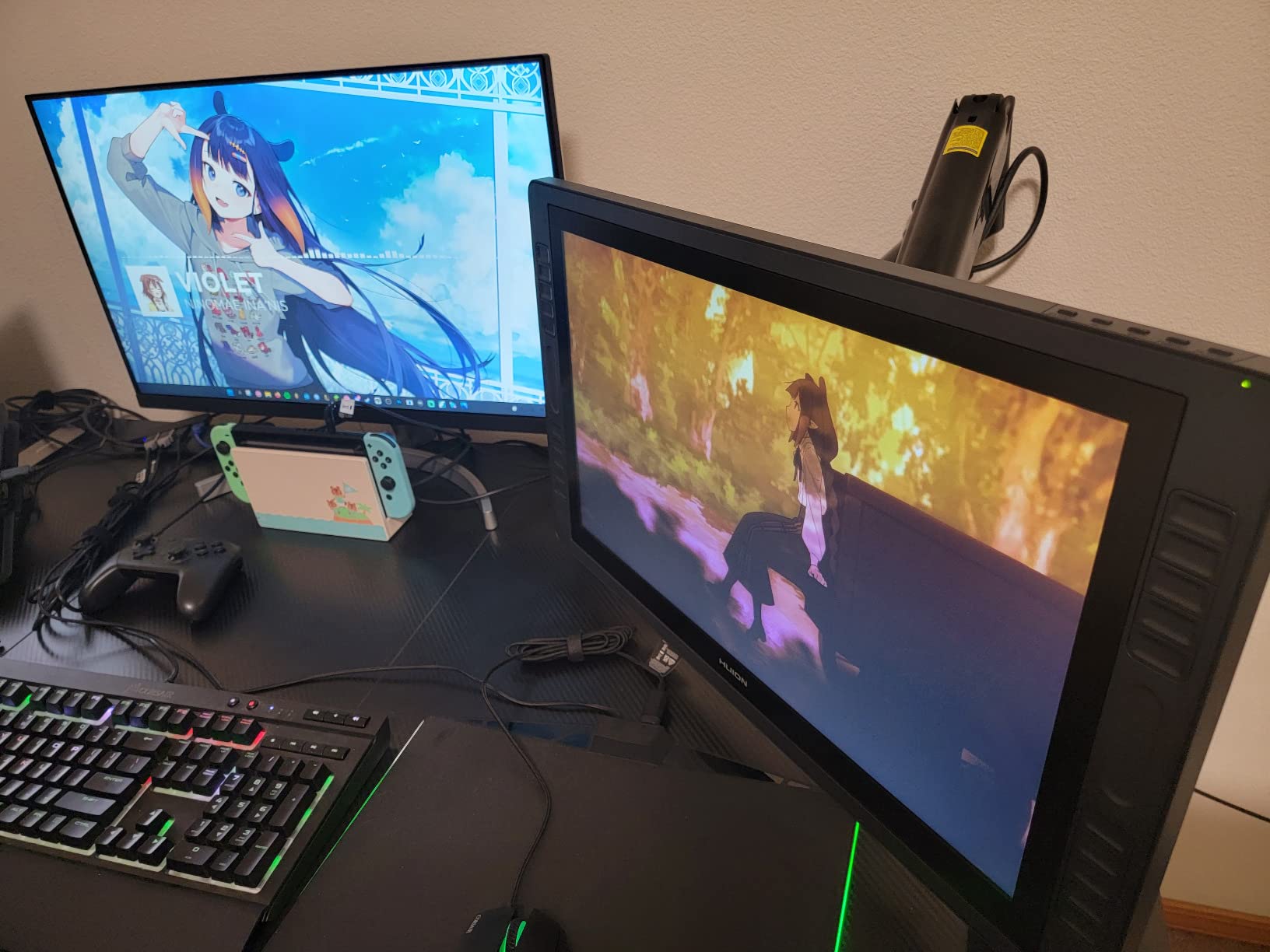 ErGear Heavy Duty Monitor Arm for 13-49″ Ultrawide Screens, 37.4 lbs Capacity, Full Motion Monitor Desk Mount, Rock-Solid Support, Dual C-Clamp & Grommet Mount, VESA 75x75/100x100mm customer photo 1