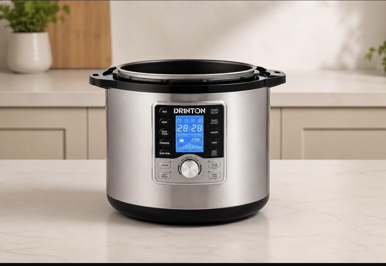 Commercial Pressure Cooker, 15 Liter/15.8 Quart Large Pressure Cooker with 5 Preset Functions, 1700W Electric Pressure Pot Stainless Steel Canner with 24H Timer for 25-35 People Use customer photo 1
