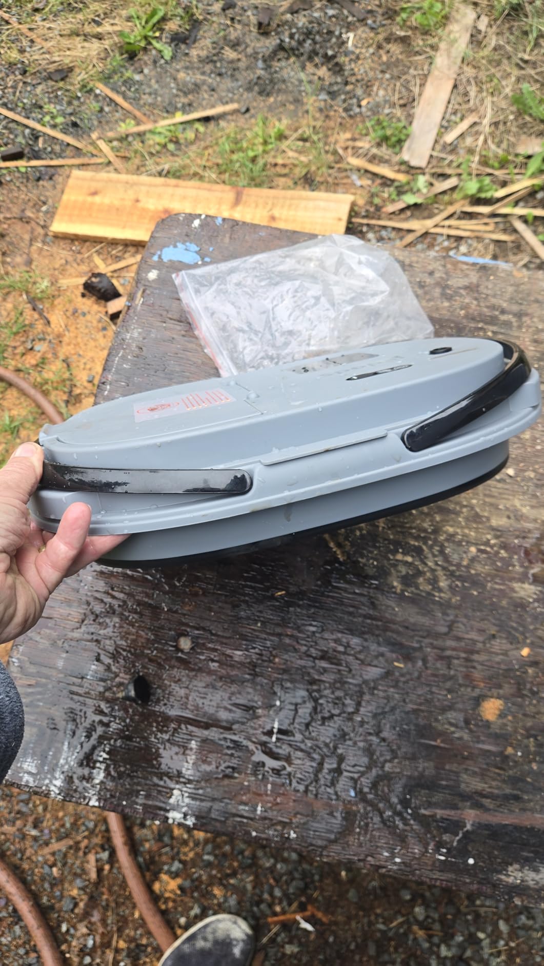 Portable Integrated Camping Shower Kit with 20L Foldable Bucket,13000mAh customer photo 1