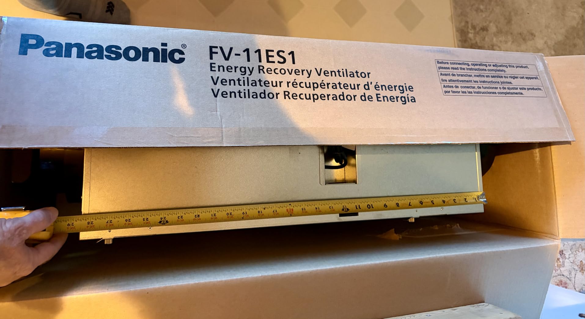 Panasonic FV-11ES1 Intelli-Balance Elite ERV, 110 CFM customer photo 1