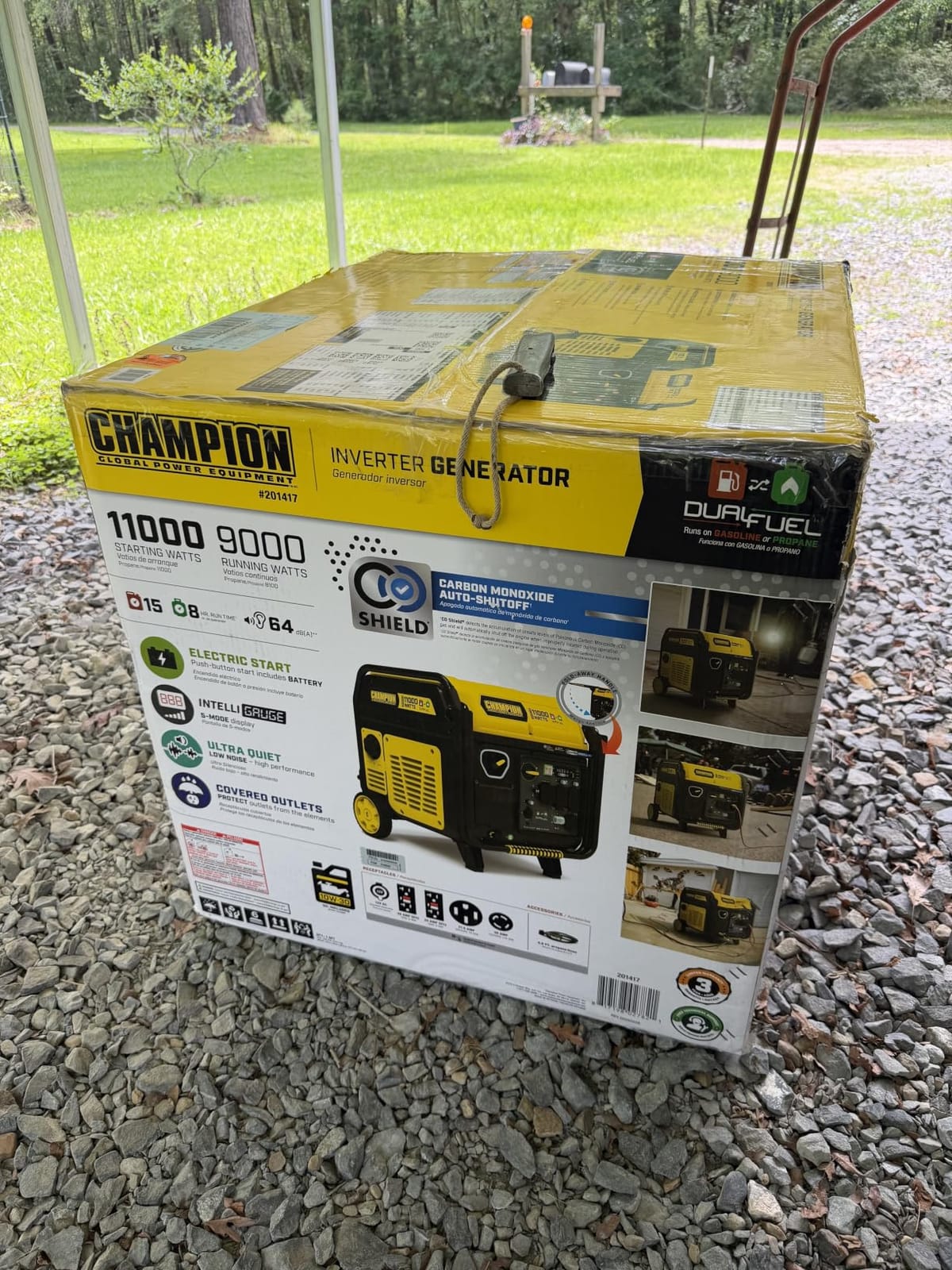 Champion 8500-Watt Remote Start Tri Fuel Portable Inverter Generator customer photo 1