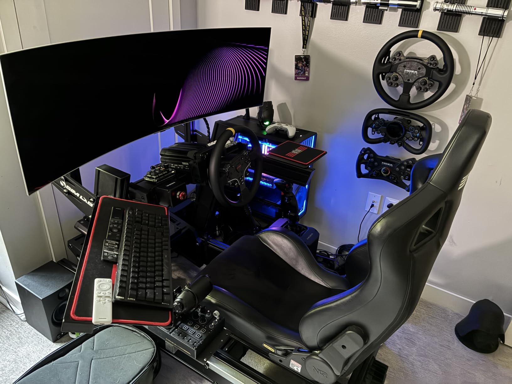 MOZA R21 Ultra Direct Drive Car Driving Simulator Racing Wheel Base, Black | Sustained 21Nm Torque Output, High-density Flat-wire Motor, Dual RGB light, 600MHz Processor, New Force Feedback Algorithm customer photo 1