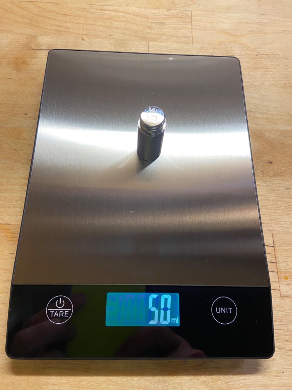 Food Scale 44lb/20kg, Extra-Large Platform Digital Kitchen Scale, 1g/0.1oz High Precision, Stainless Steel/Tempered Glass, Weight Grams and oz for Cooking Baking Meal Prep, 2 Batteries Included customer photo 1