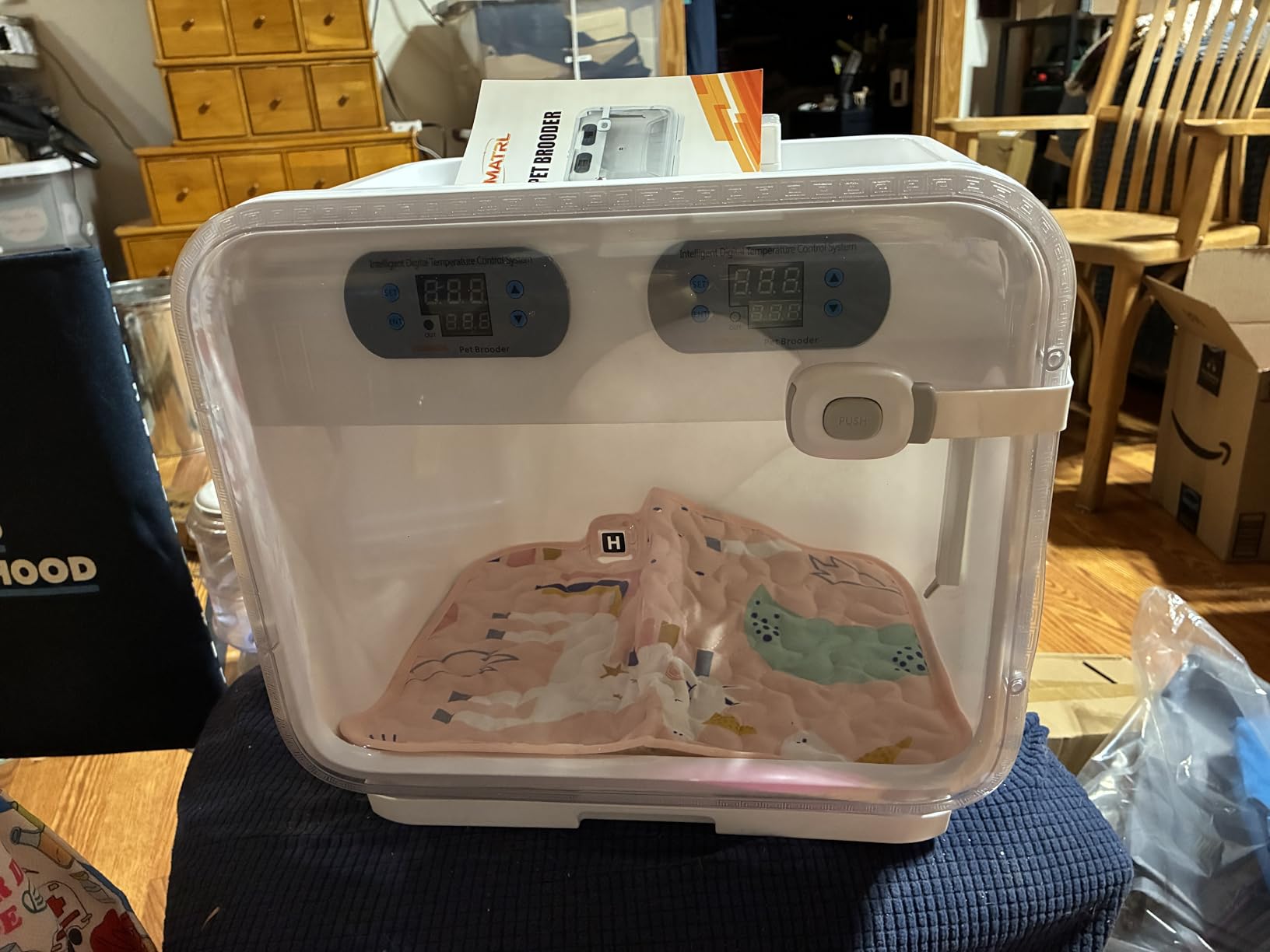 Puppy Incubator, Intelligent Constant Temperature Pet Brooder, Kitten Incubator for Newborn Puppies, Kittens, Small Mammals & Birds customer photo 2