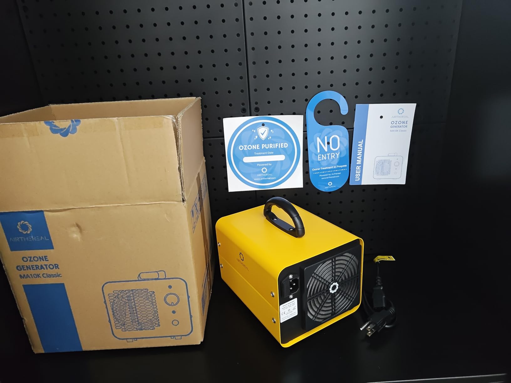 Airthereal MA10K Ozone Generator, Upgraded Honeycomb, 3500 Sq Ft, Yellow | Upgraded Honeycomb Tech, 120-min Timer, for Smoke, Pets, Mold & Basements customer photo 1