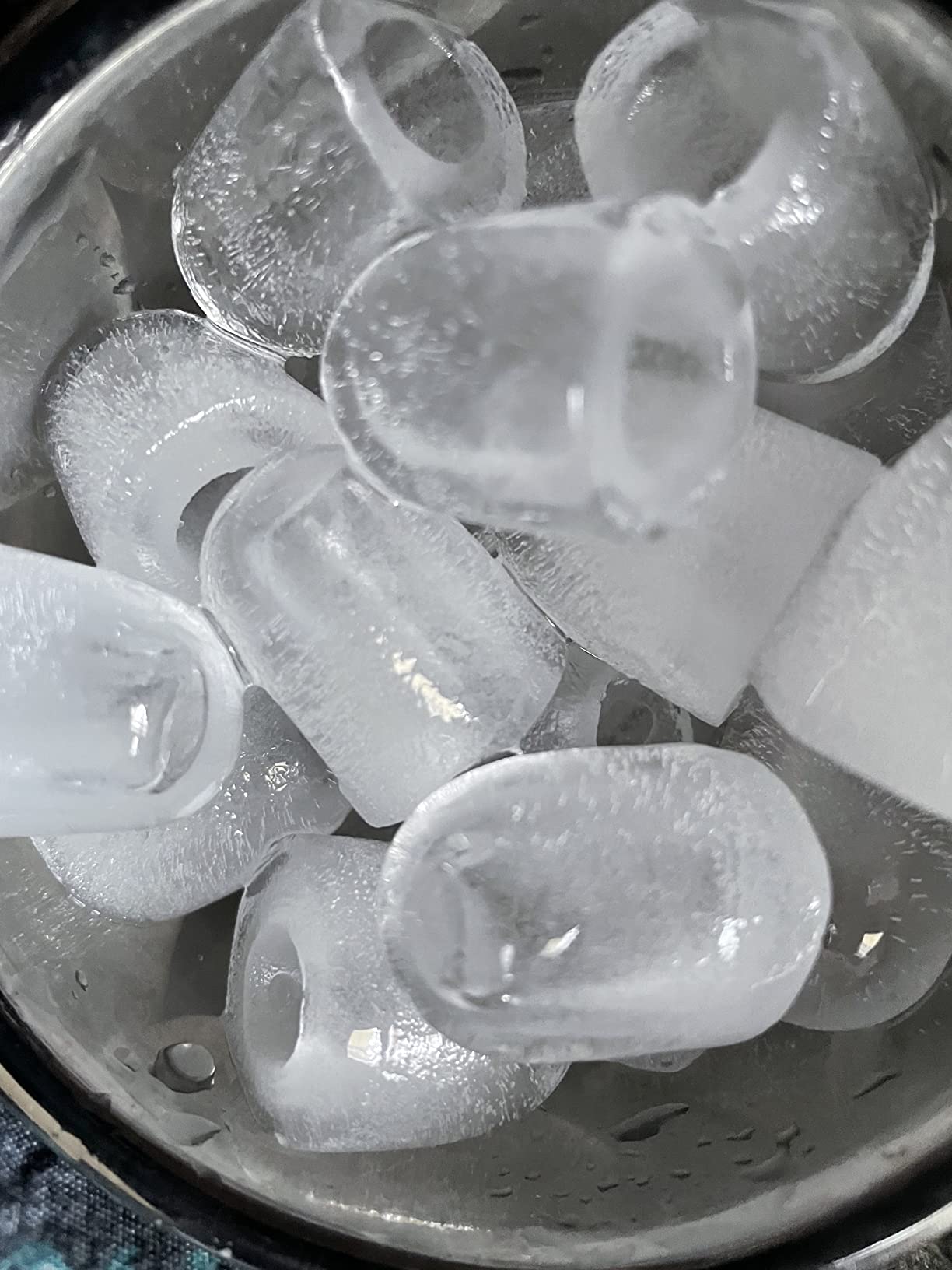 EUHOMY Nugget Ice Maker Countertop with Handle, Max 40lbs Daily Sonic Ice customer photo 2