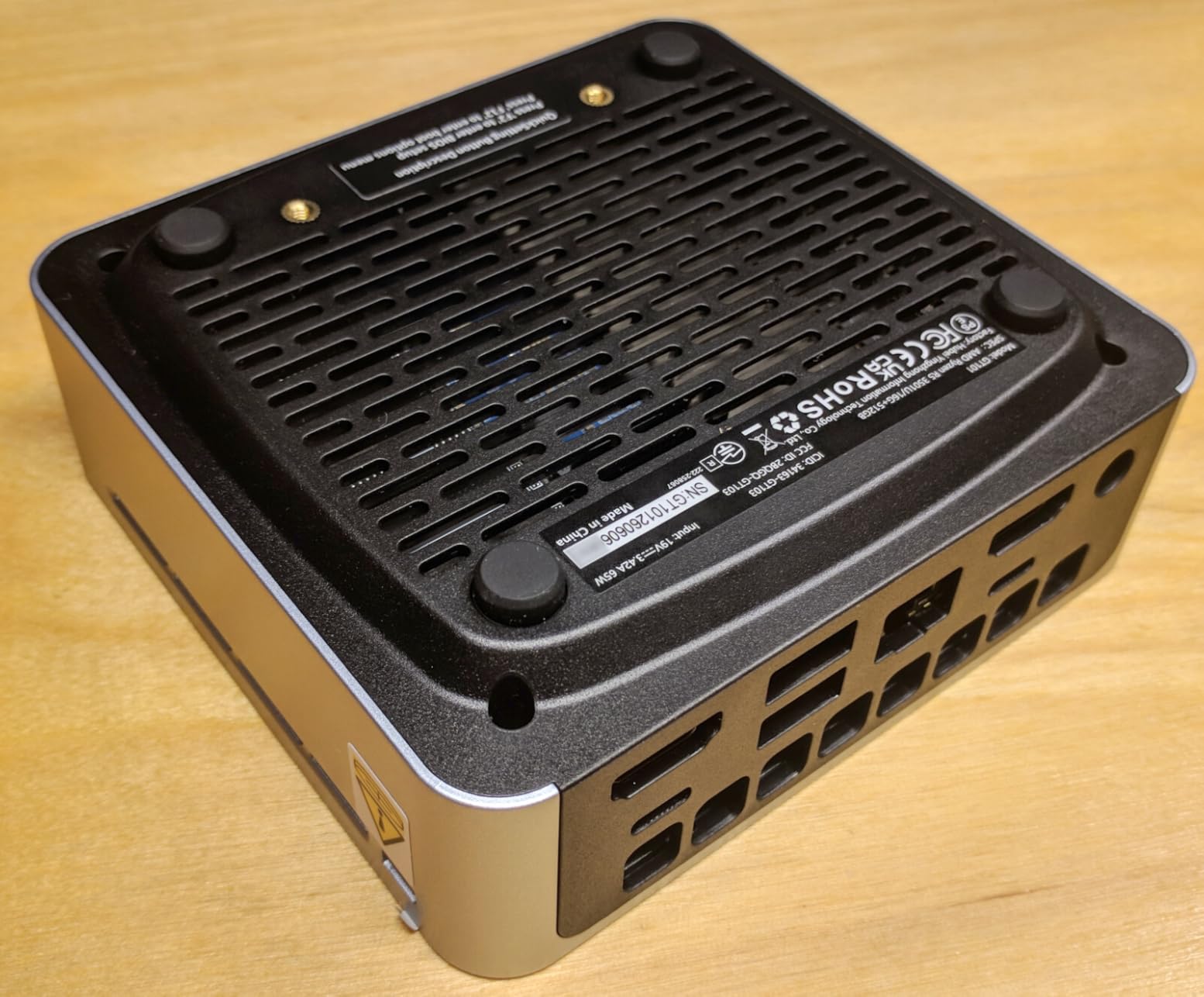 Glorlin Mini PC, AMD Ryzen 5 3501U CPU (Beats N95, Up to 3.7 GHz, 4C/8T) Small Desktop Computer 16GB DDR4 RAM 512GB NVMe SSD WiFi 6 Bluetooth 5.3 Dual HDMI DP Support Three 4K Display for Home Office customer photo 2