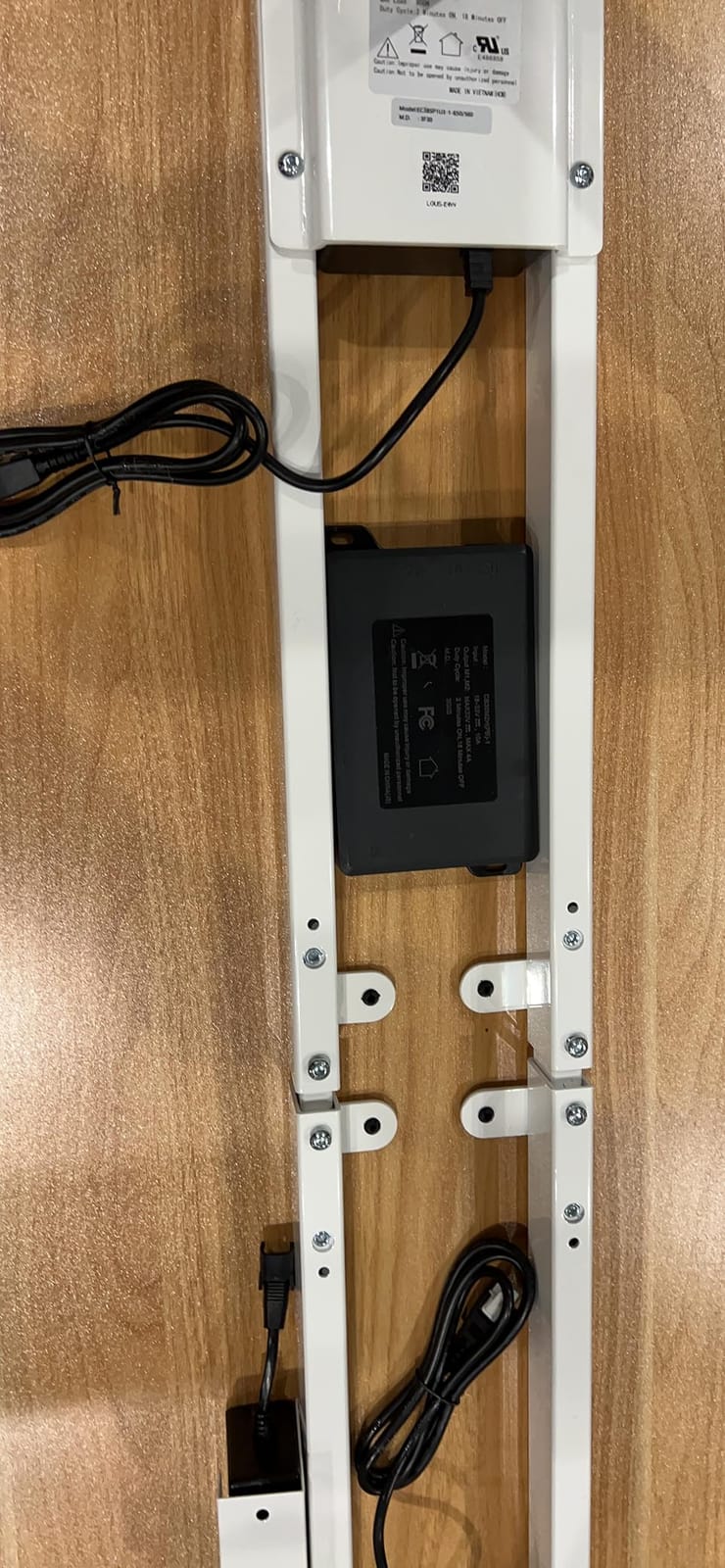 SANODESK Solid Bamboo Dual Motor Standing Desk, 220 lbs, 55×28 customer photo 2