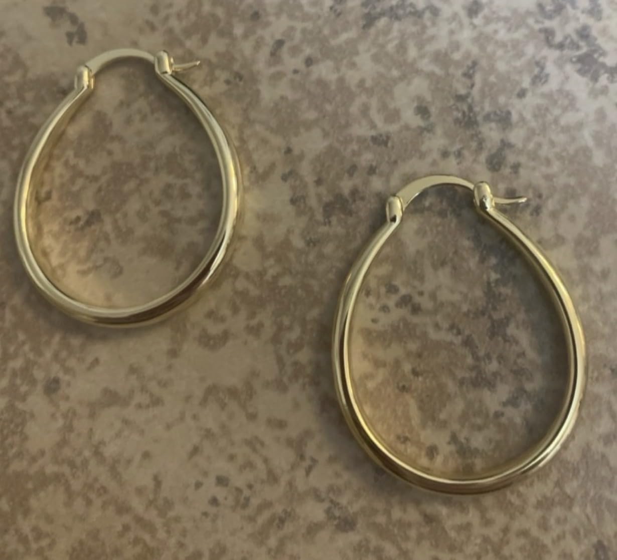 14K Yellow Gold Hoop Earrings for Women, Real Gold Classic Round Hoops, Lightweight Earrings with Secure Click-Top Closure, Small To Large Elegant Jewelry Gift for Daily Wear 12mm/16mm/25mm/30mm/35mm customer photo 2