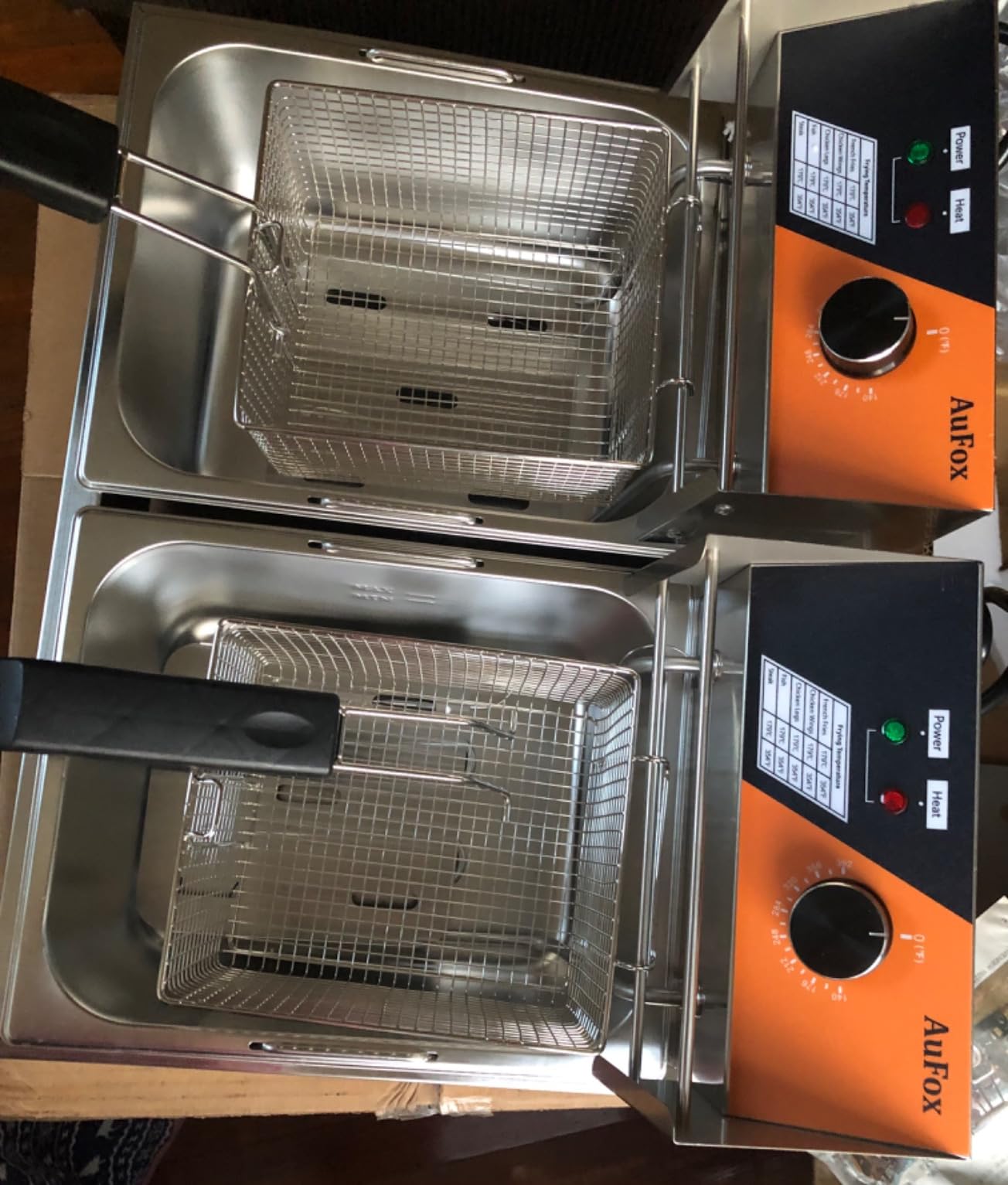 Commercial Deep Fryer,23.2QT Countertop Fryer with 3 Baskets for Restaurant customer photo 2